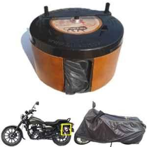 Bike Blazer Gun Metal Black Nylon Taffeta Universal Size Semi-Automatic Bike Body Cover for Bajaj Pulsar 150/180, Pulsar NS125 & Pulsar NS160