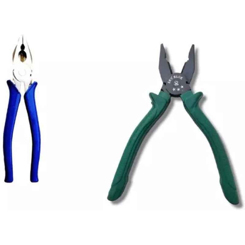 Sky Blue 2 Pcs 7.8 inch Lineman Plier Combo, SBE_PLIER_COMBO_MOD_00069