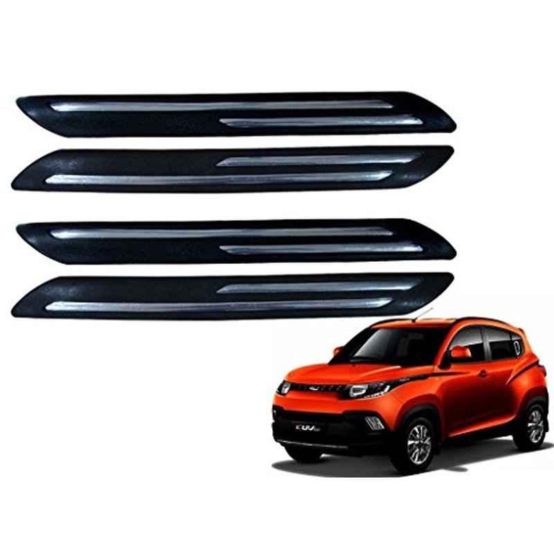Kozdiko 4 Pcs Double Chrome Bumper Protector Set for Mahindra Kuv 100