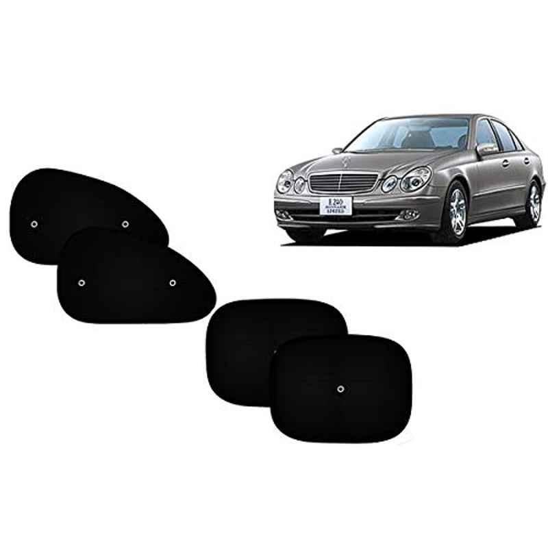 Auto Pearl 4 Pcs PVC & Mesh Black Window Side Sun Shade Set for Audi E240