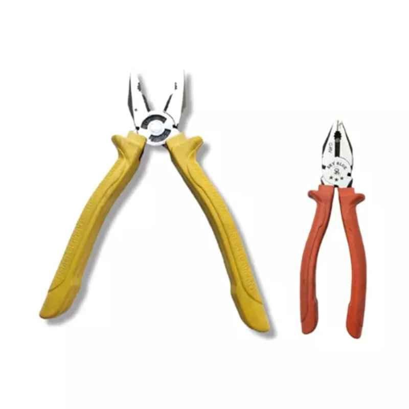 Sky Blue 2 Pcs 7.8 inch Lineman Plier Combo, SBE_PLIER_COMBO_MOD_01546