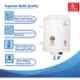 Candes Perfecto Metal 25L 2kW Ivory Storage Water Heater with Installation Kit