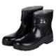 Liberty Freedom Raingear-E Rubber Black Safety Work Gumboots with Strap Button, Size: 6