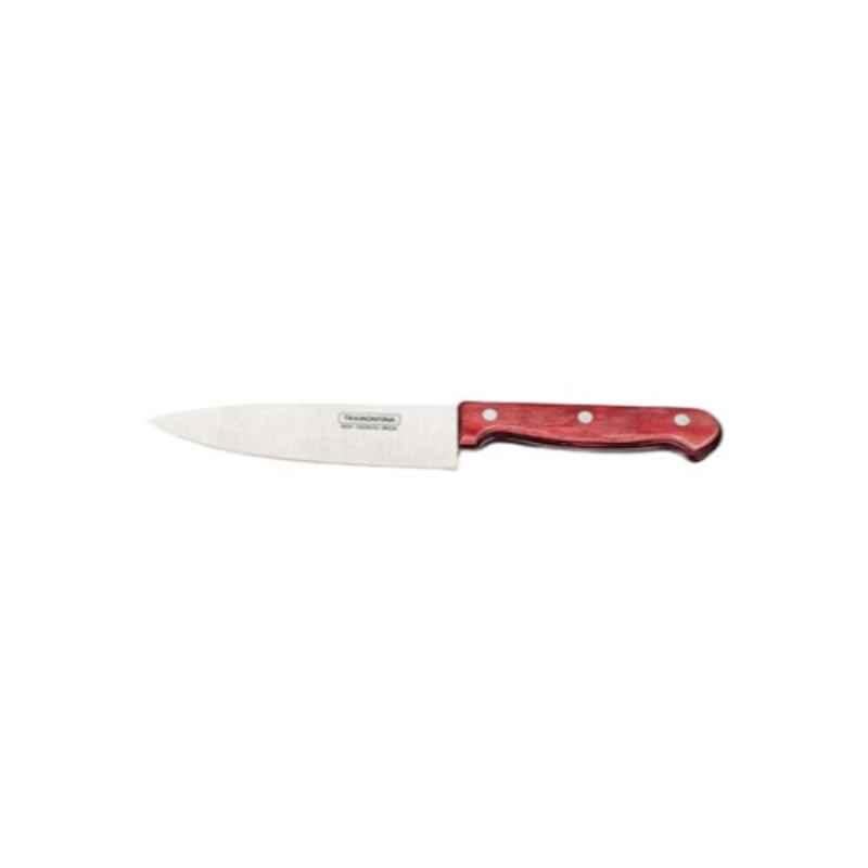 Tramontina 8 inch Stainless Steel Red & Silver Utility Knife, 7891112020597