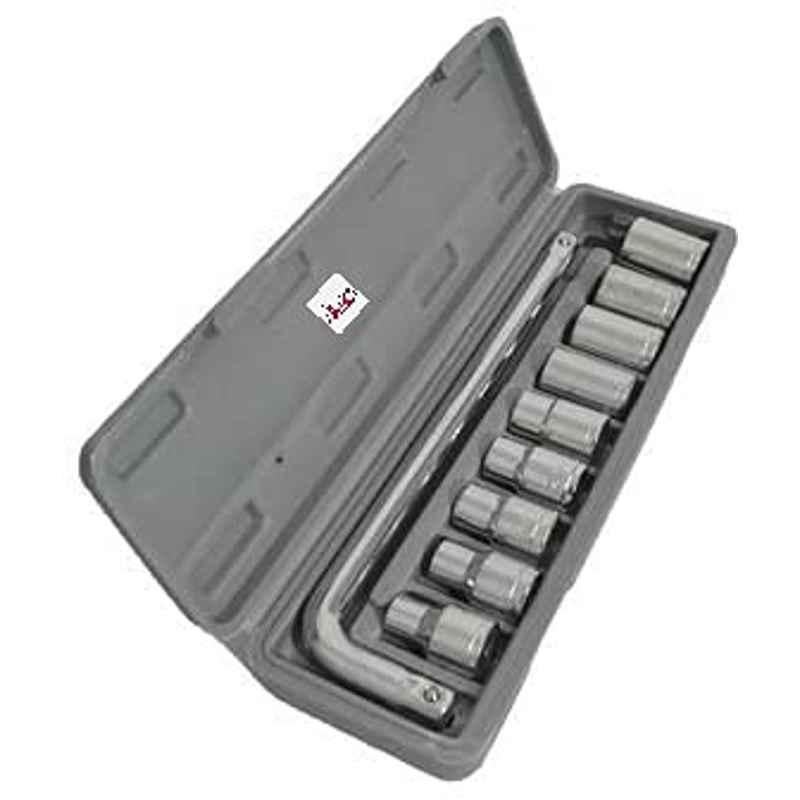 Abbasali 10Pcs L Handle with Socket Set in Plastic Box