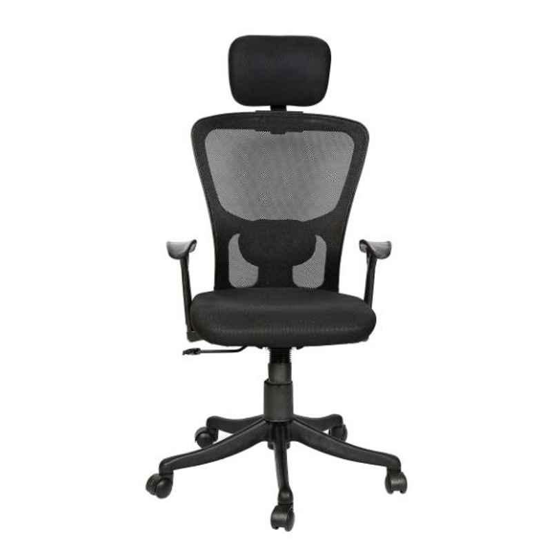 Regent Jazz Net & Metal High Back Black Mesh Chair