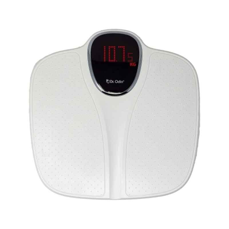 Dr Odin EB-7010 White Digital Electronic Personal Health Body Weighing Machine with 4 Sensor Technology