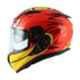 Axor Street Racing Duck Orange & Red Full Face Helmet, AHRORM, Size: M