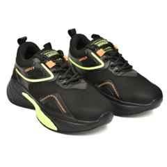 Ambrick 60GR Mesh Black & Green Steel Toe Industrial Safety Shoes with Air Mix Sole for Men, Size: 8
