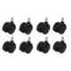 Nixnine Standard Office Revolving Chair Replacement Wheels with Lock, LK_BLK_8PS (Pack of 8)