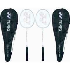 Yonex GR303i 88g White Strung Badminton Racquet (Pack of 2)