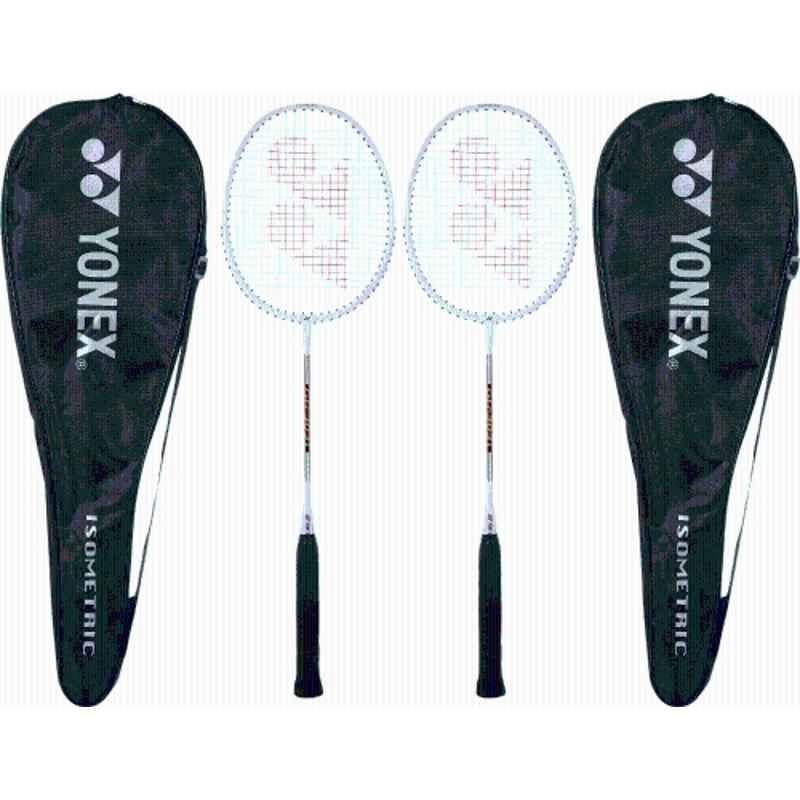 Yonex GR303i 88g White Strung Badminton Racquet (Pack of 2)
