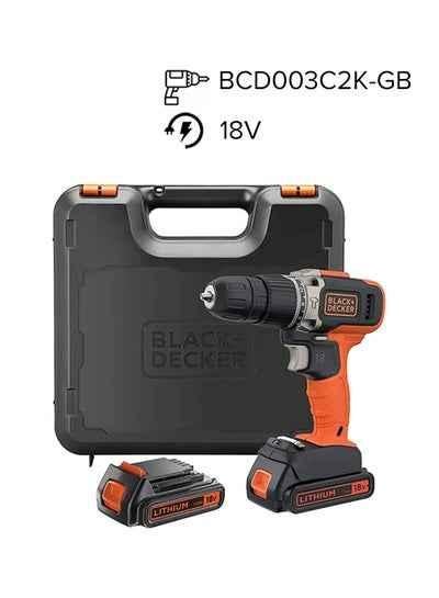 Buy Black & Decker 18V 10mm Cordless Orange & Black Hammer Drill