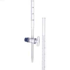 ABGIL 5ml Borosilicate Glass Burette with Straight Bore Glass Stopcock, ABG950