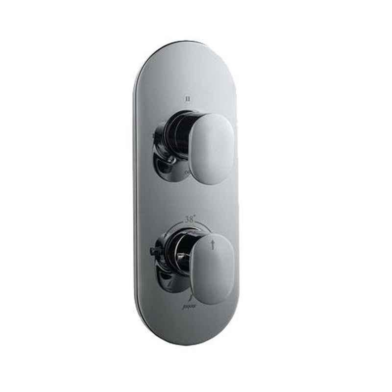 Jaquar Opal Prime Stainless Steel Aquamax Thermostatic Shower Mixer with 3-Way Diverter Kit, OPP-SSF-15683PM