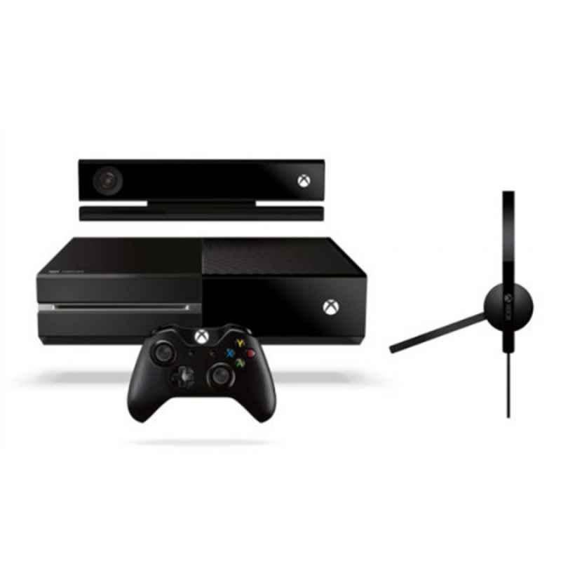 Microsoft Xbox One 8GB/500GB Gaming Console with Kinect, Wireless Controller, Headset & Sports Rival Game, MIC-XBO-CON-KB1-1678