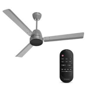 Crompton Energion Nucleoid 24W 340rpm Metallic Grey 3 Blade Ceiling Fan with 4 Years Warranty, CFENNC30W48MTC5SRM, Sweep: 1200 mm