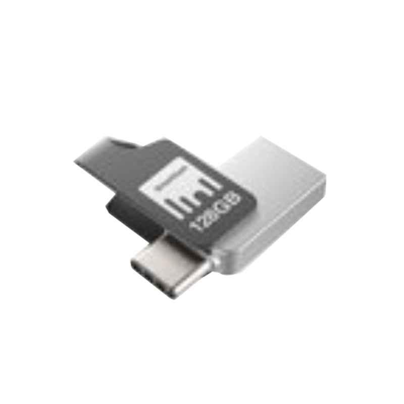 Strontium Nitro Plus 128GB USB 3.1 OTG Type C Black & Silver Flash Drive