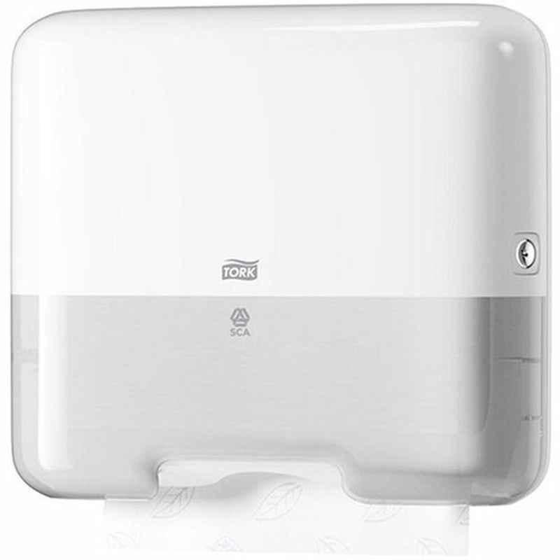 Tork Single Fold Hand Towel Dispenser, Plastic, Mini, White