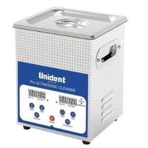 Unident UD-UC-6 2 Litre Stainless Steel Ultrasonic Cleaner Sterilizer Machine with Water Heater & Time Control Auto Shut off for Dental Clinics, Optical, Jewellery Shop & Biology Labs