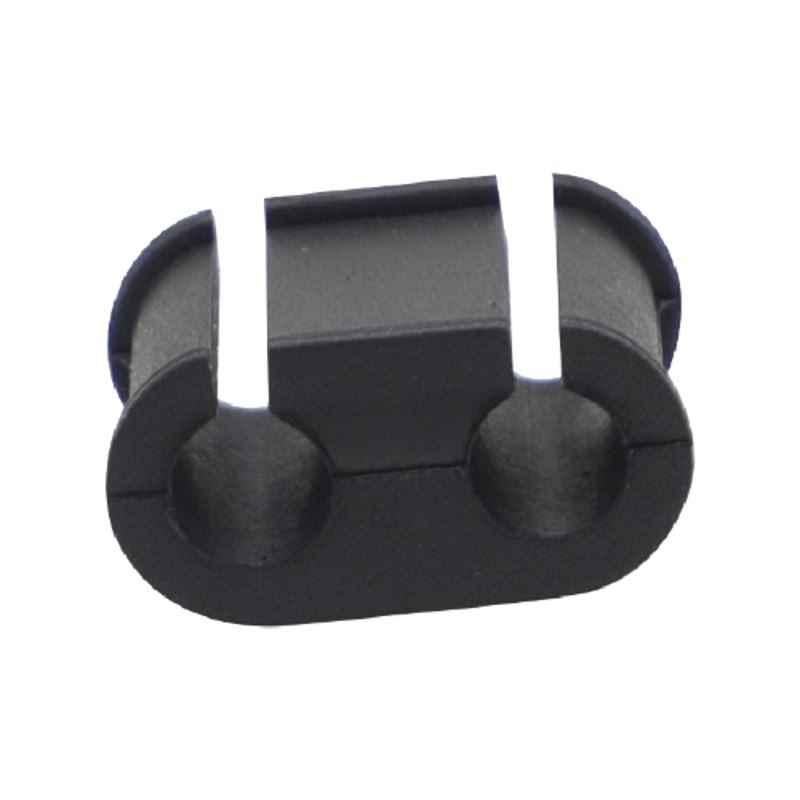 Taylor Rubber Black Rubber Open Slot Grommet Part for Electric Vehicle & Electronics, EVE-124 (Pack of 1000)