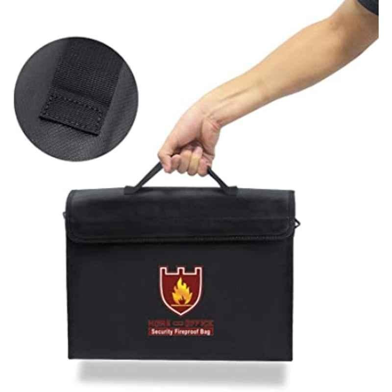 Rubik 38x38cm Silicone Black Fireproof Briefcase Bag