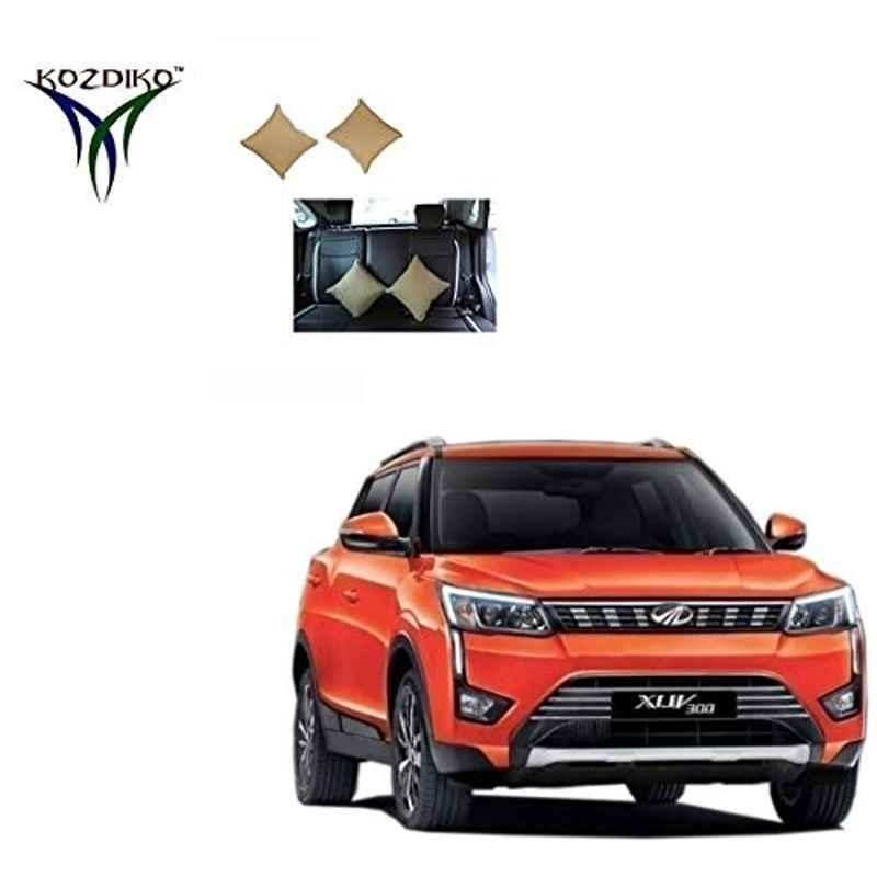 Kozdiko 2 Pcs Beige Car Seat Cushion Pillow Set for Chevrolet Matiz