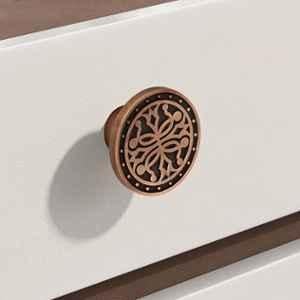 Plantex Knobs for Drawer/Round Drawer Knobs/Knobs for Cabinets/Pull-Push Knobs for Kitchen/Bedroom Drawer DTK-301, Antique Copper