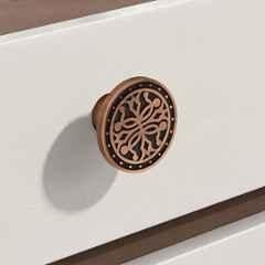 Plantex Knobs for Drawer/Round Drawer Knobs/Knobs for Cabinets/Pull-Push Knobs for Kitchen/Bedroom Drawer DTK-301, Antique Copper