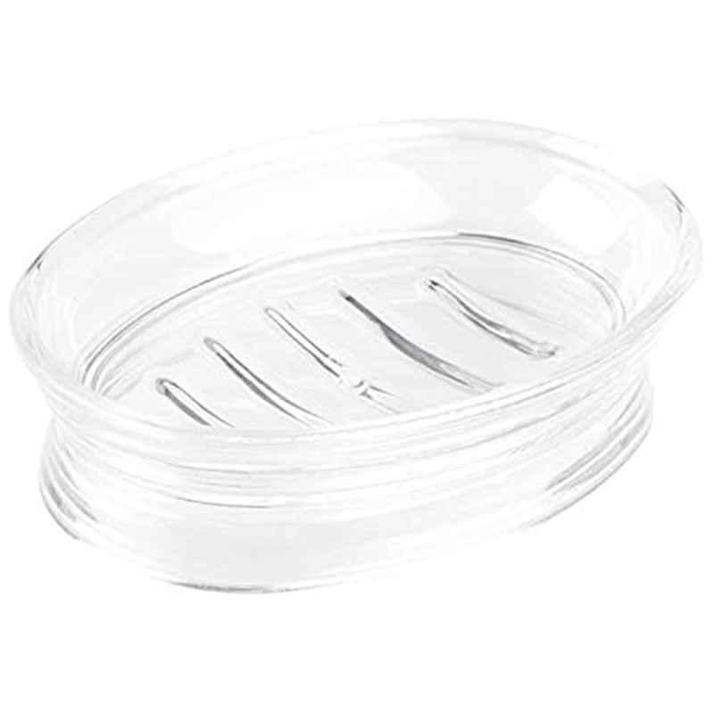 iDesign Franklin Plastic Clear Soap Dish, 45120