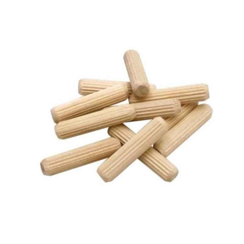 Robustline 10x30mm Wooden Grooved Fluted Dowel Pin (Pack of 200)