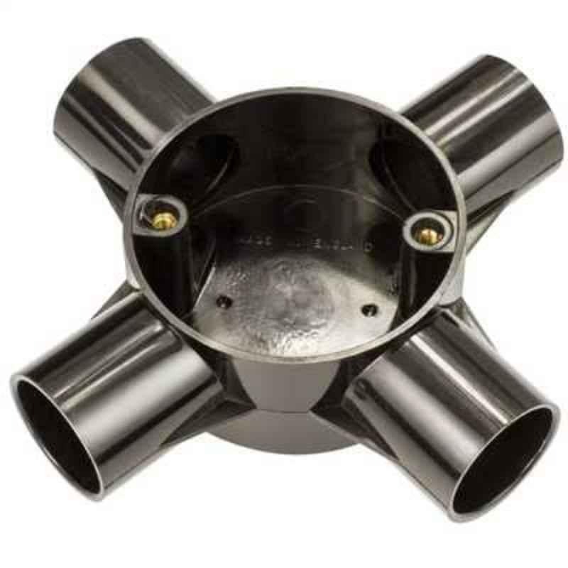 Reliable Electrical 25mm 4 Way PVC Conduit Box (Pack of 10)