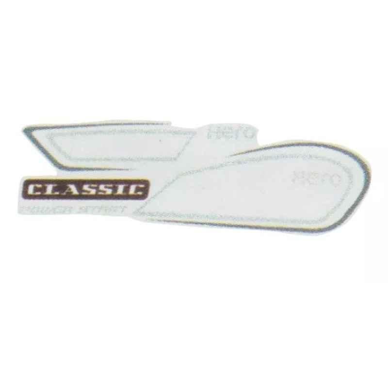 Ultra Sticker & Decal For Splendor Pro Classic Black Tank (Black & White)