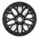 Prigan 4 Pcs 15 inch Matte Black Press Fitting Wheel Cover Set for Renault Pulse