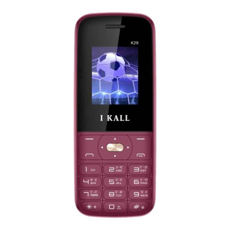 I Kall K29 1.8 inch Wine Red Keypad Feature Phone