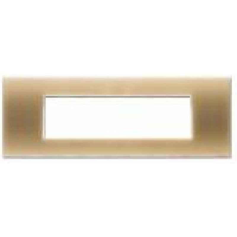 Goldmedal Curve Cristallo 8 Module White Jazz Cover Plate Without Partition, 42801