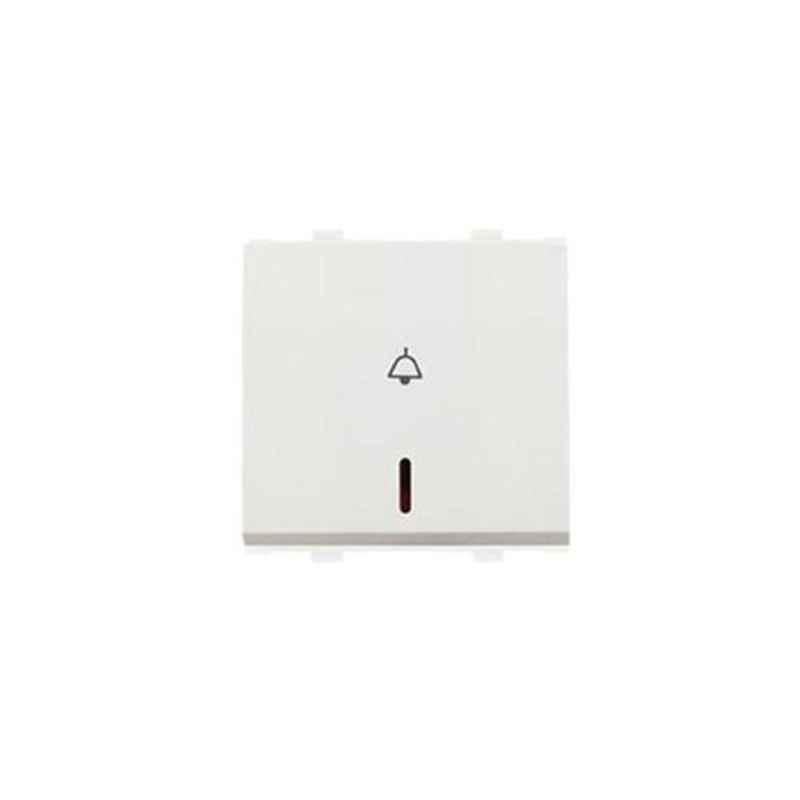 Anchor Penta 6A Bell Push 2 Module White Switch with Neon, 65066 (Pack of 10)