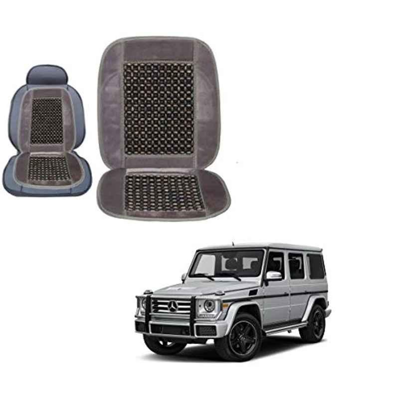 Kozdiko Wooden Bead Seat with Grey Velvet Border for Mercedes Benz G-Class