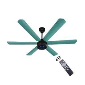 Xuga Jovian F6T-D 32W 320rpm 6 Blade Teal Dual Ceiling Fan with 5 Years on Warranty, Sweep: 1200mm