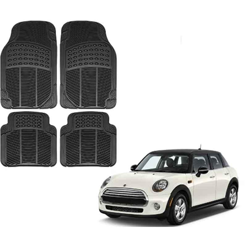 Kozdiko 4 Pcs Rubber Black Car Simple Foot Mat Set for Mini Cooper