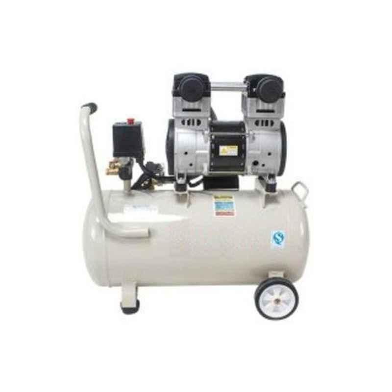 Gahl GA1100-50L 1.5HP White Oil Free Air Compressor with Electromagnetic Valve