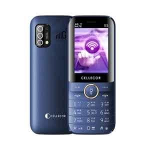 Cellecor X5 2.4 inch 2000mAh 4G VoLTE Blue Dual Sim Feature Phone