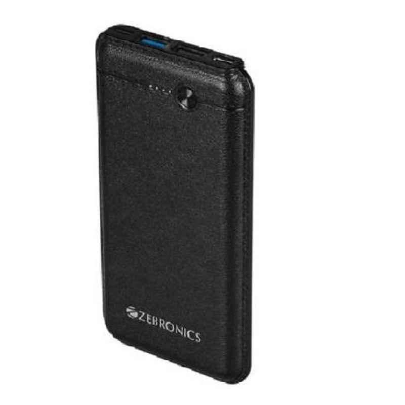 Zebronics 10000mAh Black Power Bank, MC-10000S