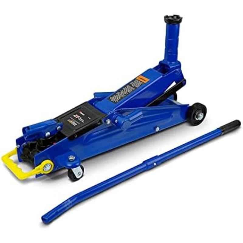 VTOOLS 2.5 Ton Alloy Steel Blue Heavy Duty Hydraulic Trolley Floor Jack for Car, VT5101