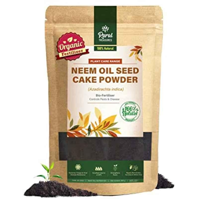 Rural Treasures 800g Neem Oil Seed Cake Powder Fertilizer