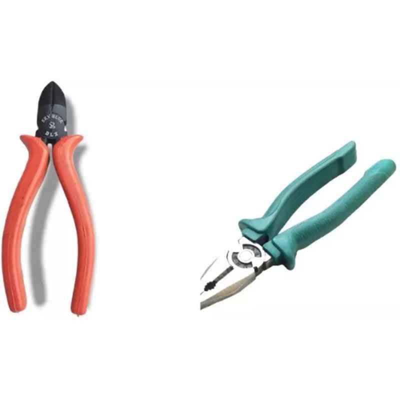 Sky Blue 2 Pcs 7.8 inch Lineman Plier Combo, SBE_PLIER_0518