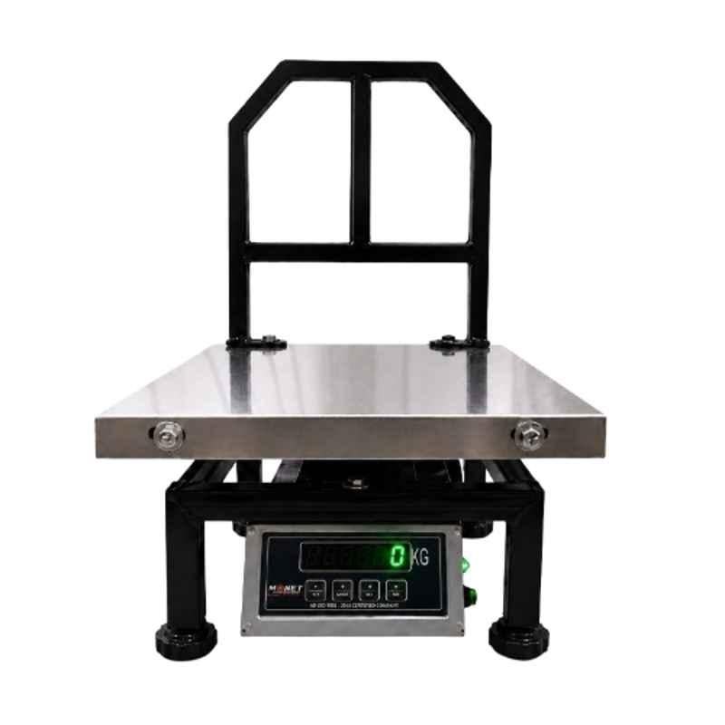 Monet 14x14 inch 180kg Stainless Steel Platform Weighing Scale with Dual Display & 2 Days Battery Backup