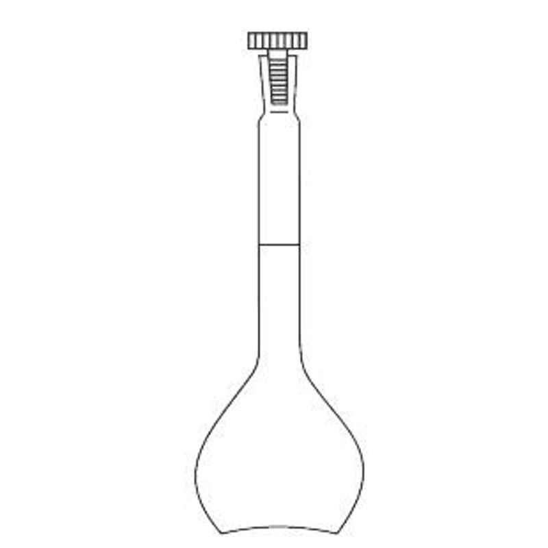 Axiva 500ml Touff A Class Volumetric Flask with Interchangeable Stopper, FVMA500 (Pack of 10)