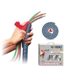 Noveau Safe-T-1ST 16mm 1.5mm Virgin HDPE Metallic Blue Cable Zipper with Colour Box, NSFZ16MU1105 (Pack of 2)