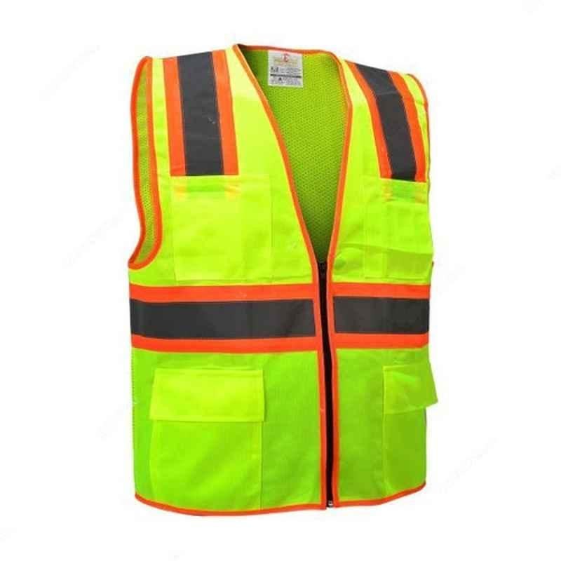Empiral Sparkle E108082905 100% Polyester Yellow Safety Vest, Size: XXL